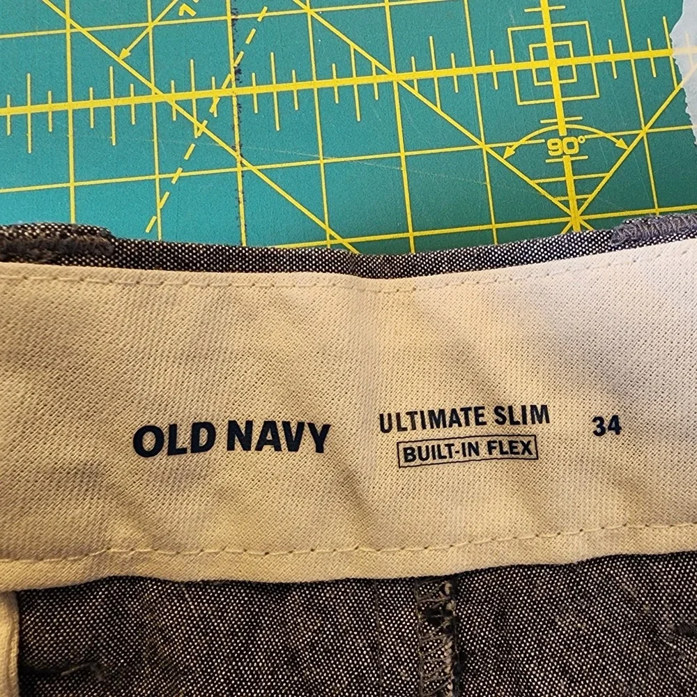 Old Navy Shorts Ultimate Slim Flex Cotton Stretch Flat Front Summer Preppy 34